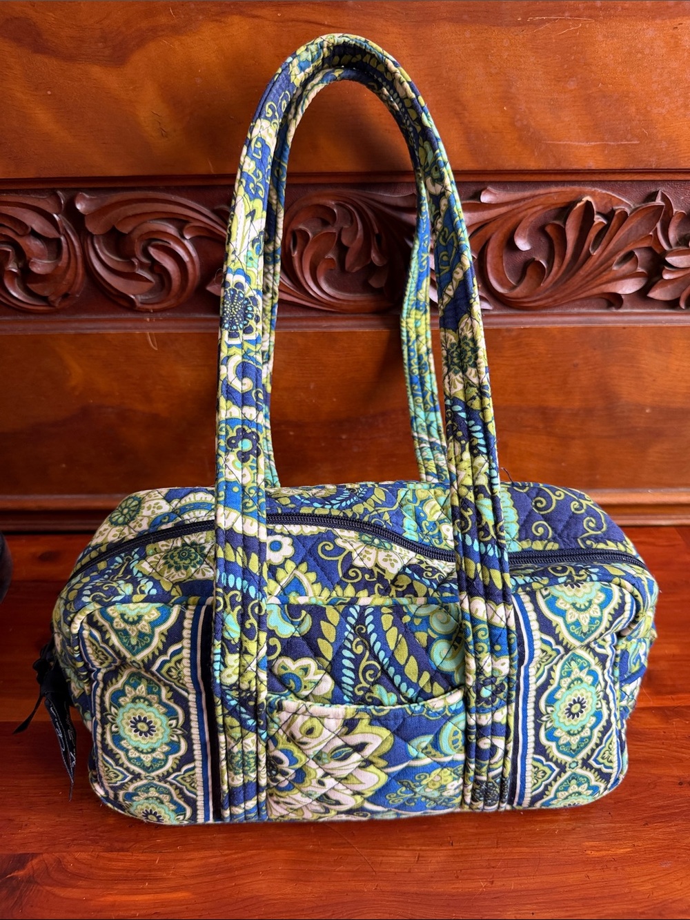 VTG NWOT Vera Bradley | Original 100 Barrel Bag Rhythm & Blues Paisley Quilted